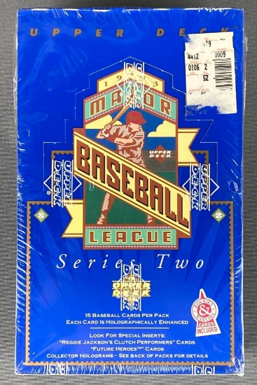 1993 Upper Deck Series 2 Baseball Card Box