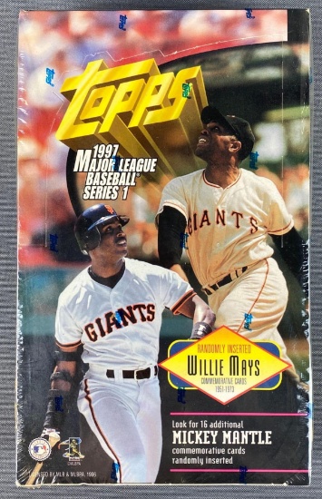 1997 Topps Series 1 Baseball Card Box