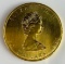 1980 $50 Canada Gold Maple Leaf 1oz. .999 Fine Gold