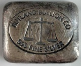 Rutland Bullion Company 1oz. .999 Fine Silver Ingot/Bar