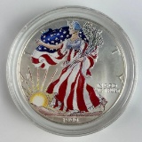 1999 American Silver Eagle 1oz. Colorized