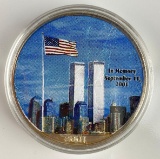 2001 American Silver Eagle 1oz. Colorized September 11th