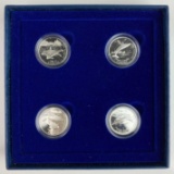 1998 4-Coin 50 Cent Ocean Giants Sterling Silver Set