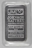 HTF Johnson Matthey 1oz. .999 Fine Silver Ingot/Bar