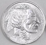 Indian / Buffalo Design 1oz. .999 Fine Silver Rounds.