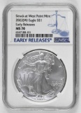 2022 W American Silver Eagle 1oz. (NGC) MS70