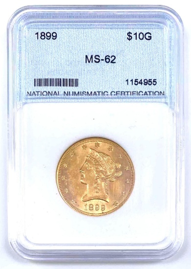 1899 Coronet Head US $10 Gold