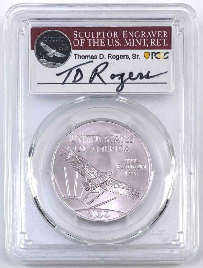 2018 US Eagle $100 Platinum PCGS MS70 1 oz .9995 Fine Platinum Signed