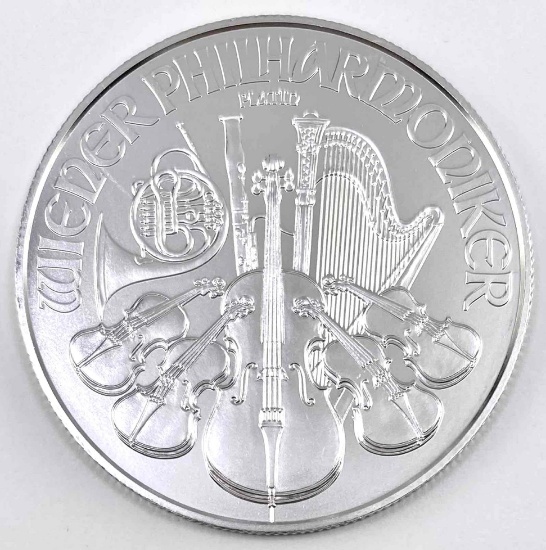 2020 Austria Vienna Philharmonic 1 oz Platinum 100 Euro