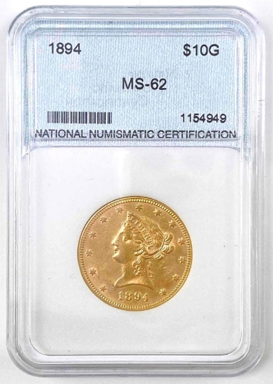 1894 Coronet Head US $10 Gold