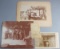 Group of four vintage Photographs and Cabinet Cards to include: An 8