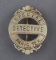 Silver oval shield Badge, 