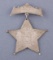 Early silver, 5-point star suspension Badge, 
