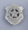 Shield Badge, with cut out 5-point star, 