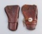 Two vintage Tooled Holsters for Colt 4 3/4