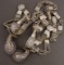 Ornate pair of silver Chilean Dress Spurs, complete with chains and fancy decoration, excellent cond