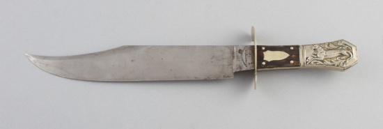 Early Bowie, ricasso marked, "Corsan Denton & Co. /Sheffield", 14 1/2" overall, 10" single edged spe