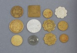 Group of 12 vintage Tokens & Trade Tokens to include:  One 50 cent in Trade from W.A. Graham & Co. P