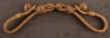 Fine braided rawhide Hobbles, workmanship attributed to Luis B. Ortega.  Hobbles measure 12 3/4