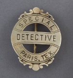 Silver oval shield Badge, 