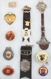 Collection of 10 vintage items from the George Jackson Collection, which include:  Eight unusual adv