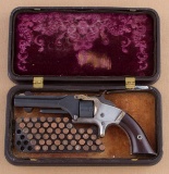 Cased Presentation Smith & Wesson, #1 Second Issue, 7 shot Revolver,  22 SHORT cal., SN 20888, manuf