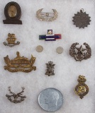 Group collection of 11 miscellaneous Badges, Pins and Oddities, to be sold as a group.   George Jack