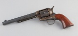 Colt Cavalry, U.S. marked, issued in 1875.  This is a Colt Single Action Army in the standard Cavalr