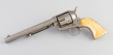 Colt Single Action Army with ivory grips.  This Colt is a .44 caliber, 7 1/2