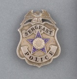 Silver Badge, shield with eagle crest, 