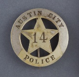 Early circle 5-point star Badge 