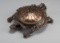 Extremely ornate cast iron Turtle Spittoon, attributed to Bradley & Hubbard Foundry, serial number 3