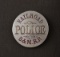 Round silver Badge, Railroad Police B. & M. R.R., 1 3/4