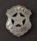 Shield Badge with cut out star, Badge #102, T.C.I. & R.R. Co. Police, 2 3/4