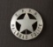 Circle star Badge, S.P.R.R. Railroad Police, 2 1/8