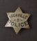 Six point star Badge, Vacaville Police #2, with jeweler enamel, 2 1/2