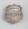 Deputy Sheriff, stock Badge, shield shape, 2 3/4