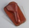 Unusual factory made, leather Pocket Holster with spring loaded sides, made by Kaskill, patented Aug