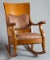 High quality, oversized, antique oak Arm Rocker, with 38