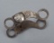 J.F. marked, the late Jack Ferguson, Colorado Bit and Spur Maker, miniature Bit, silver overlay hand