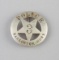 Police Harlowton, Mont. #3 Badge, circle with star, 2 1/4