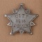 Unique City Police #16 Badge, 5-point ball star, 2 7/8