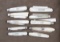 Group of 10 vintage, Folding Knives, all with mother of pearl handles, measuring from 3 1/2