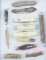 Group of 12 vintage, Folding Knives, circa 1890 to 1930, some are marked 