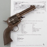 Scarce Colt Single Action Army Revolver in .38 Colt caliber.  Confirmed by the Colt Archive letter,