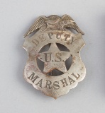 Deputy U.S. Marshal, Utah, shield Badge with eagle crest, 3 1/4