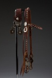 Outstanding, three piece miniature Spurs and matching Bit, made by noted Oklahoma Bit and Spur Maker