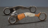 Miniature gal-leg iron Bit by Colorado Bit and Spur Maker Donald Pierce, with copper and silver engr