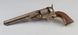 Inscribed Colt, 1851 Navy, Revolver made in 1856.  Colt serial number 63961 matches on the 7 1/2