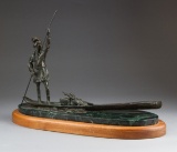 Original Bronze Sculpture by Texas artist Hollis Williford, (1940-2007), #10 of 50,  subject is sile